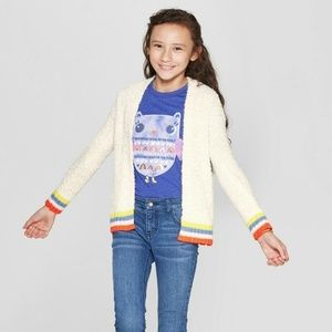Girls Lg 10.12/Women Sm Long Open Cardigan Sweater